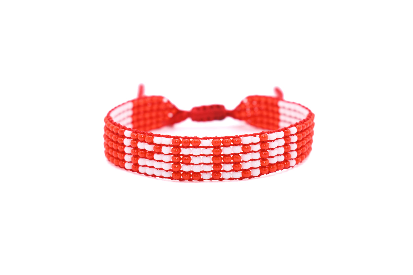 Peruvian Flag Bracelet (Adjustable)