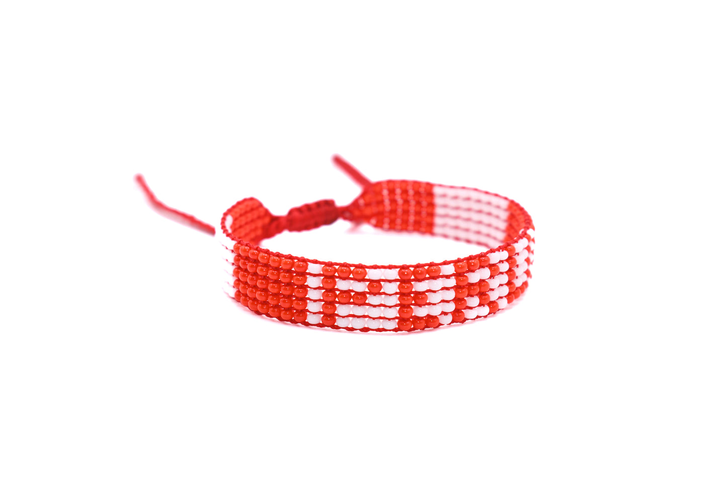 Peruvian Flag Bracelet (Adjustable)