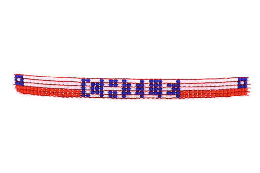 Chile Flag Bracelet (Adjustable)