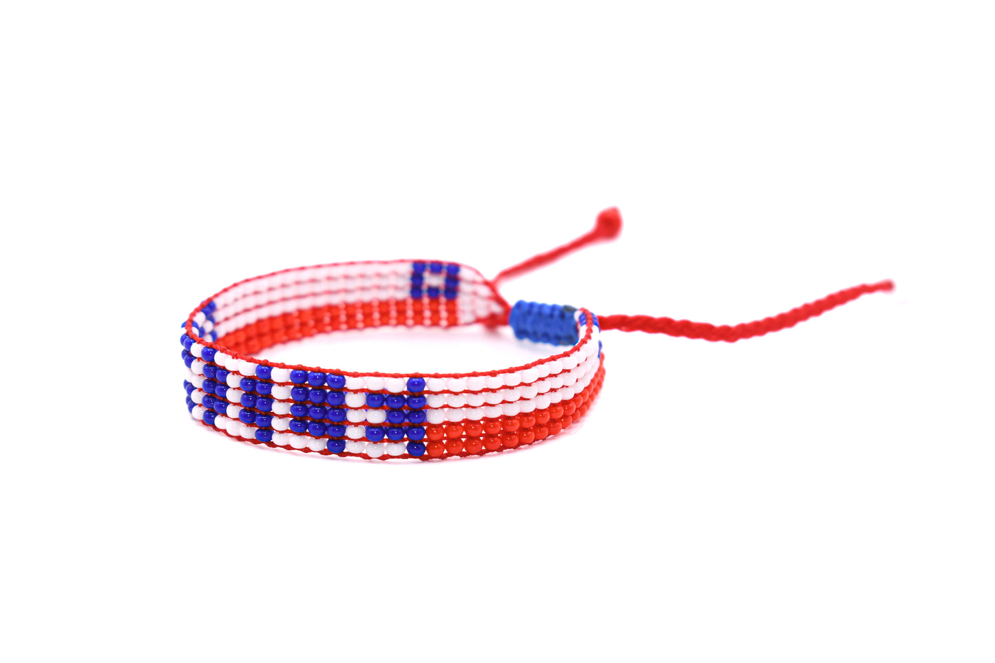 Chile Flag Bracelet (Adjustable)