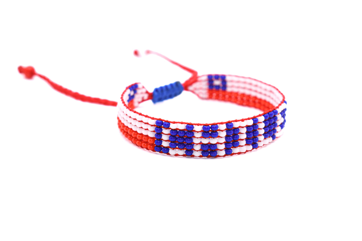 Chile Flag Bracelet (Adjustable)