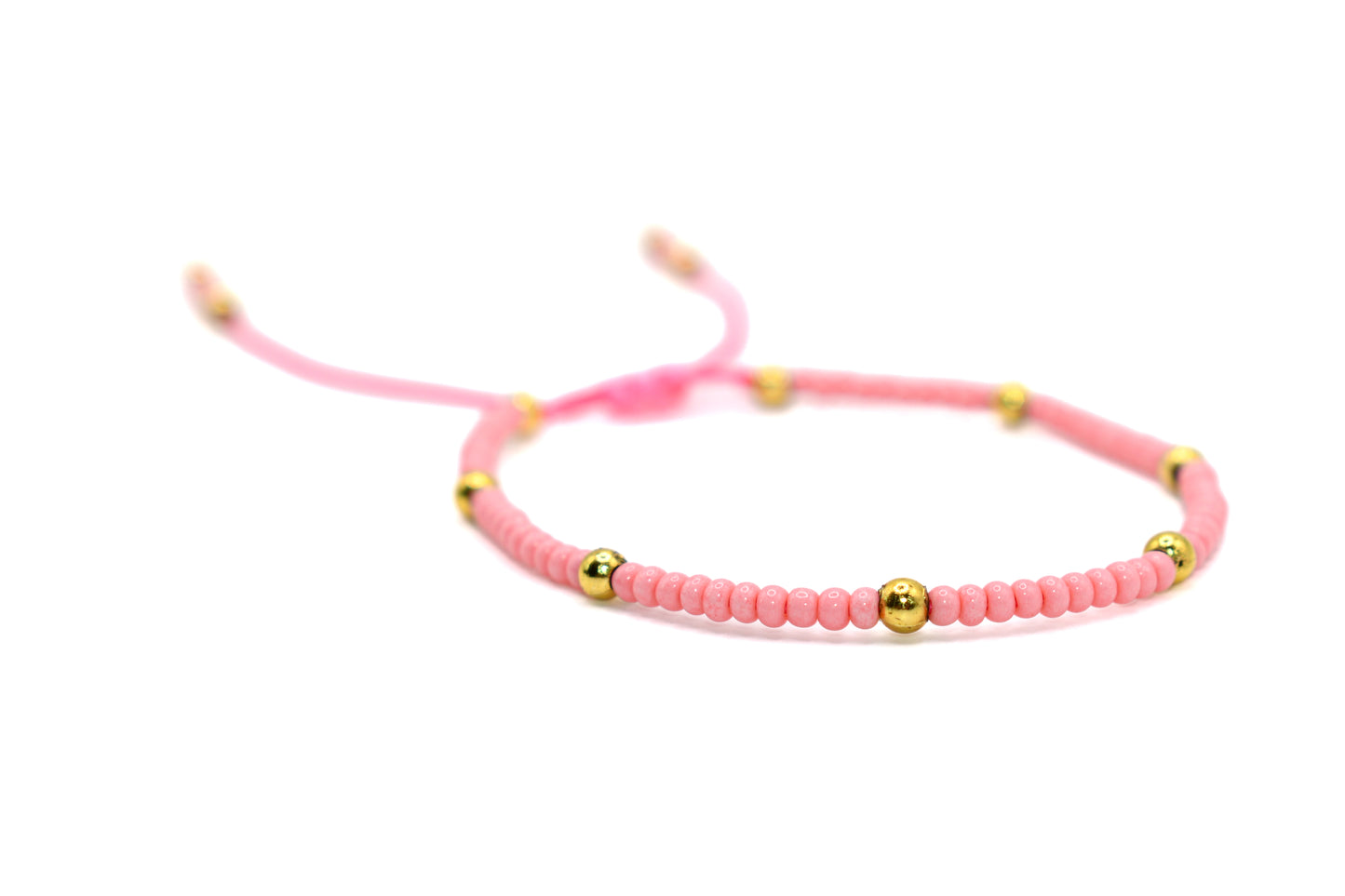 Pink Beaded Handmade Bracelet