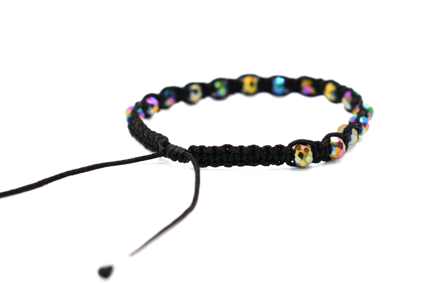 Black Bracelet | Handmade Bracelet | Beaded Bracelet | Stylish Jewelry | Multicolored Bracelet