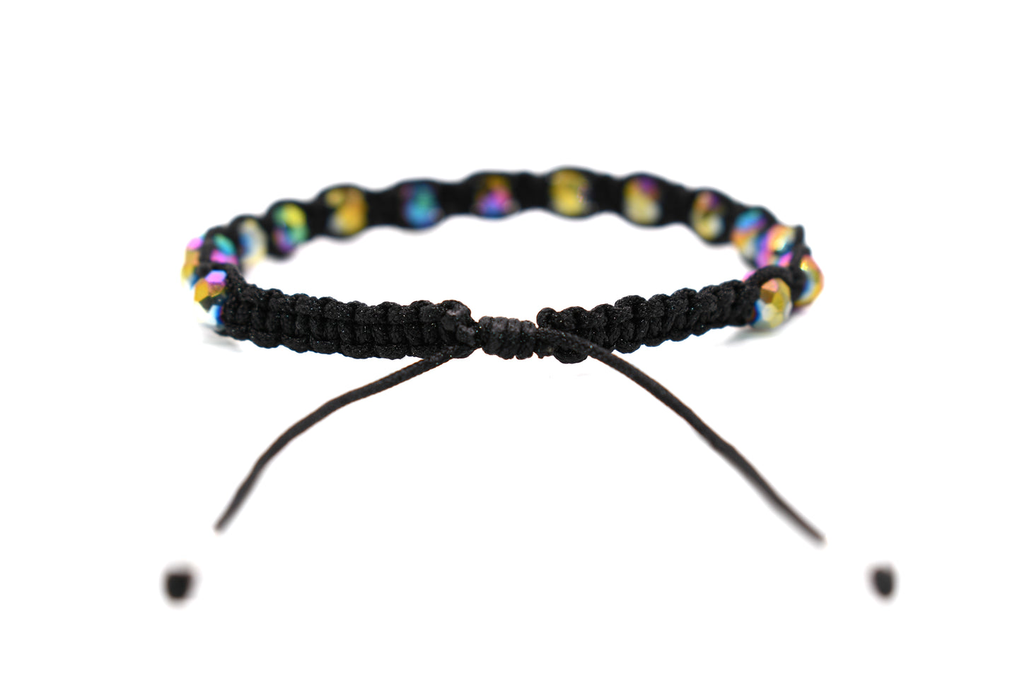 Black Bracelet | Handmade Bracelet | Beaded Bracelet | Stylish Jewelry | Multicolored Bracelet