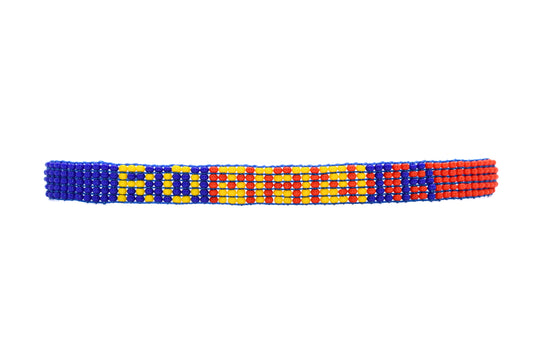 Romania Flag Bracelet (Adjustable)