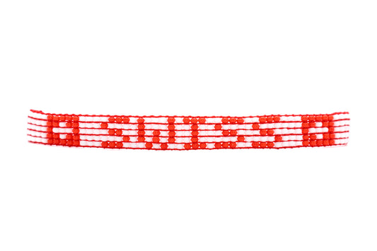 Swiss Flag Bracelet (Adjustable)