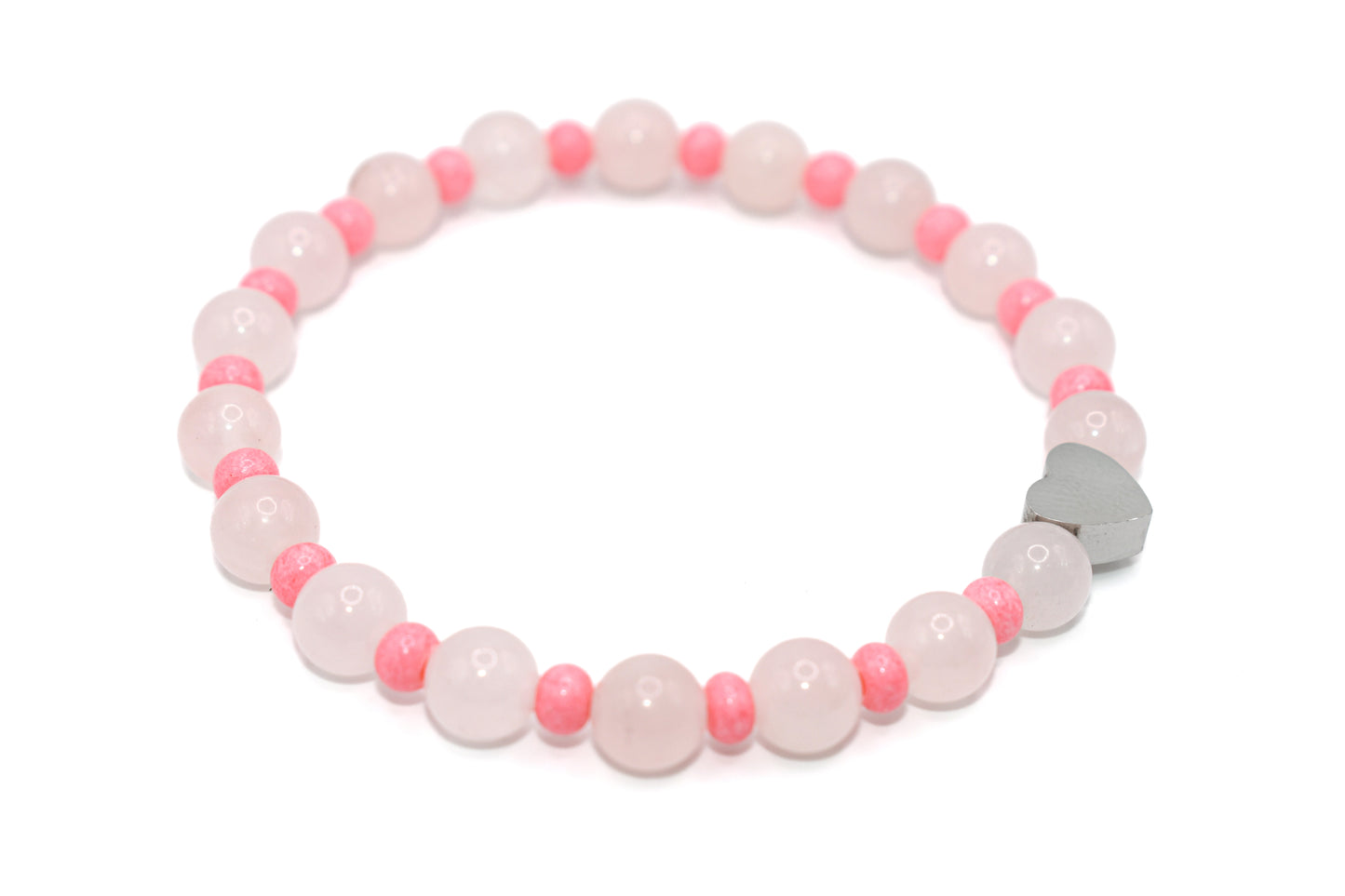 Rose Quartz Natural Stone Bracelet | Charm Bracelet | Handmade Bracelet | Healing Energies Bracelet | Elegant Bracelet