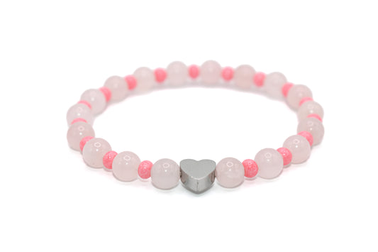 Rose Quartz Natural Stone Bracelet | Charm Bracelet | Handmade Bracelet | Healing Energies Bracelet | Elegant Bracelet