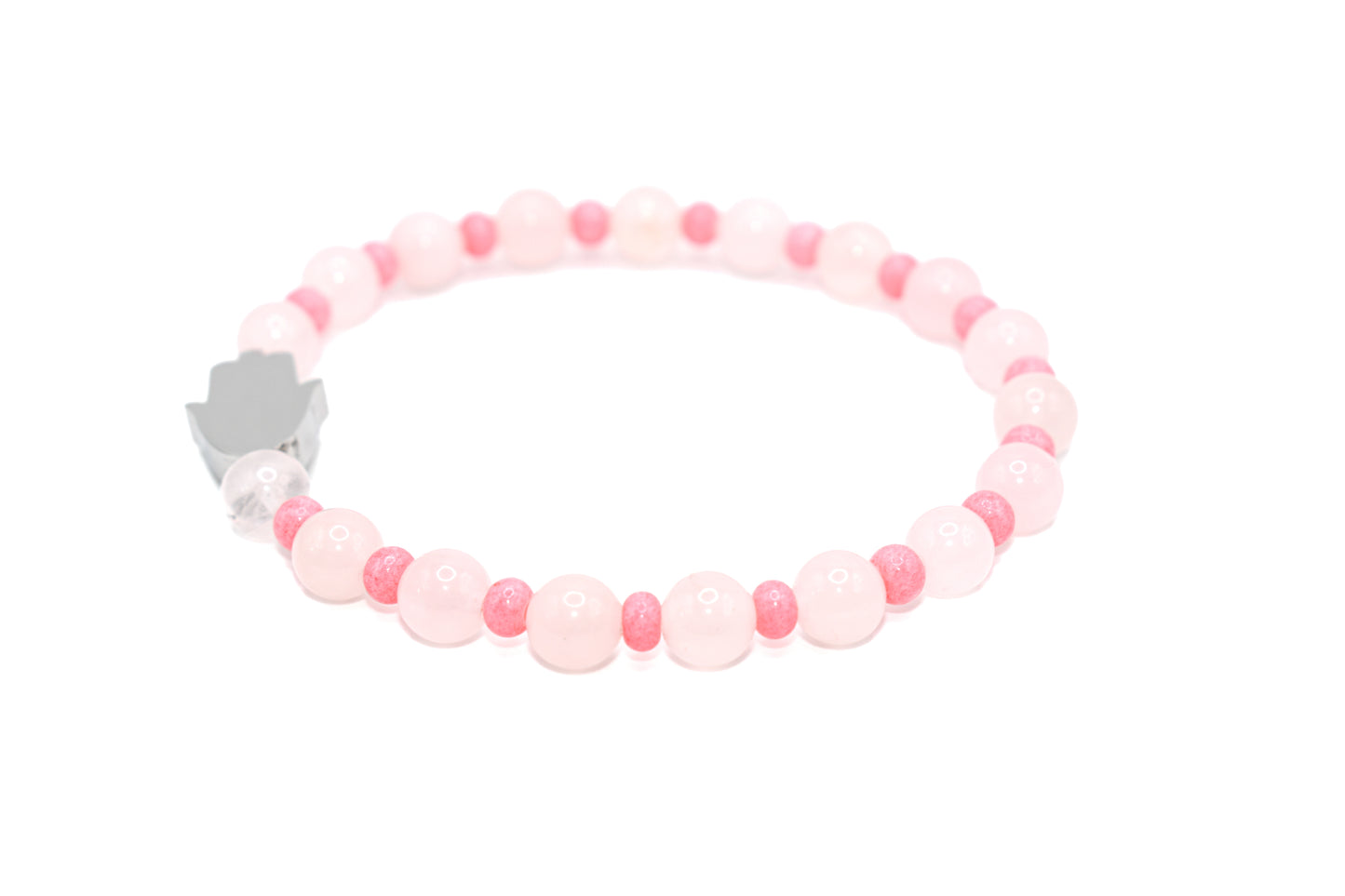 Rose Quartz Natural Stone Bracelet | Charm Bracelet | Handmade Bracelet | Healing Energies Bracelet | Elegant Bracelet