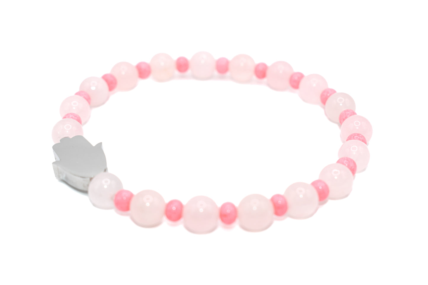 Rose Quartz Natural Stone Bracelet | Charm Bracelet | Handmade Bracelet | Healing Energies Bracelet | Elegant Bracelet