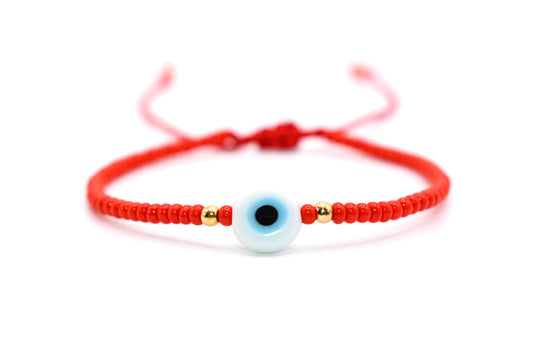 Red Evil Eye Bracelet | Protection Bracelet | Handmade Jewelry