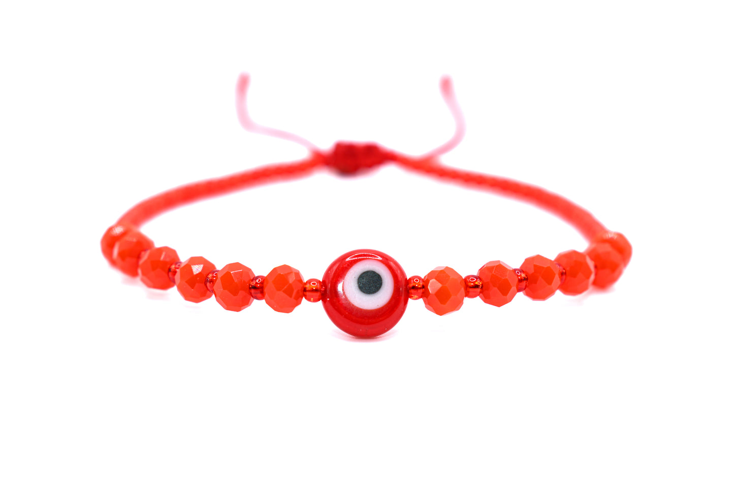 Red Evil Eye Protection Bracelet (Adjustable)