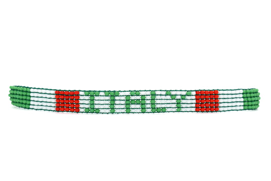 Italy Flag Bracelet (Adjustable)