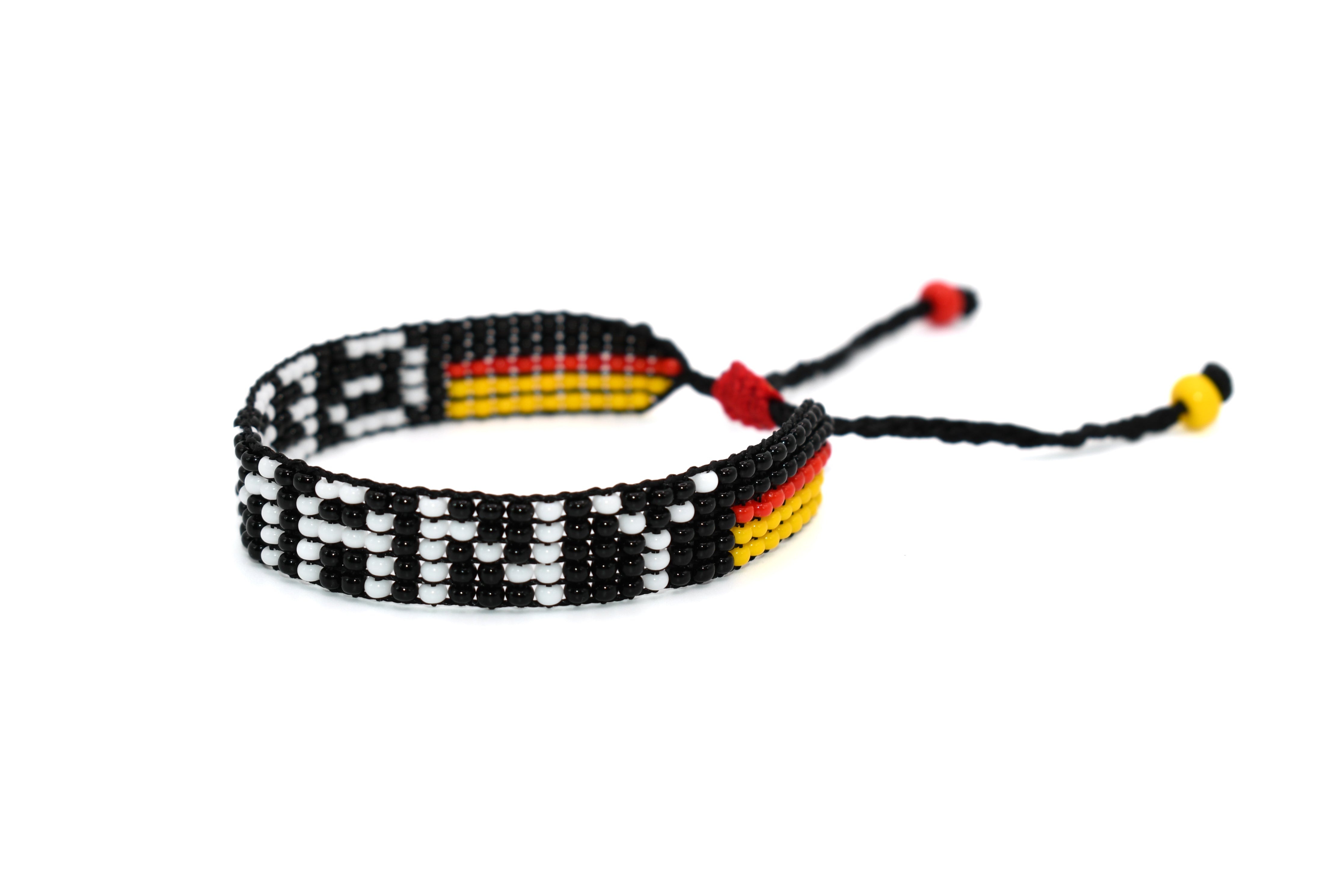 ANGOLA Bracelet/Wrist Band/ANGOLAN Flag Bracelet/ANGOLA flag beaded bracelet  | Masai Curio Shop | Beaded bracelets, Bracelets, Flag beads