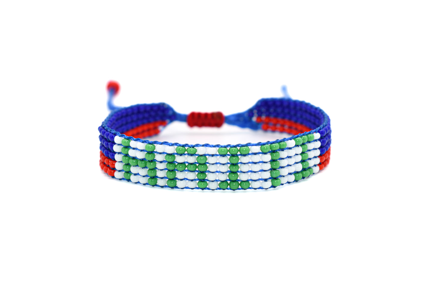 Haiti Flag Bracelet (Adjustable)