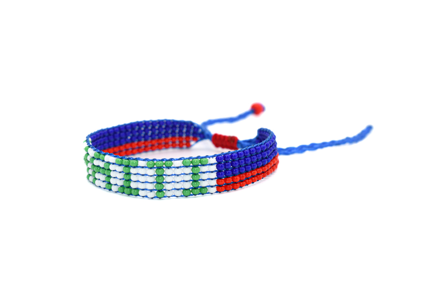 Haiti Flag Bracelet (Adjustable)