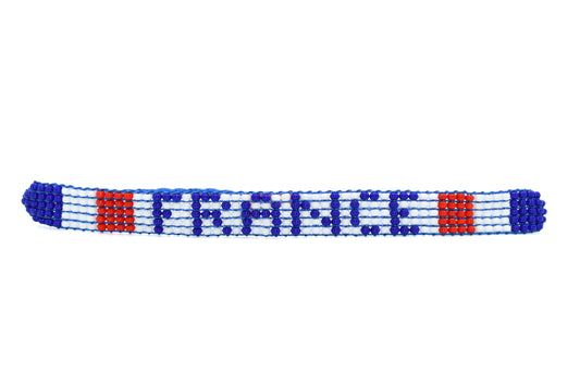 France Flag Bracelet (Adjustable)