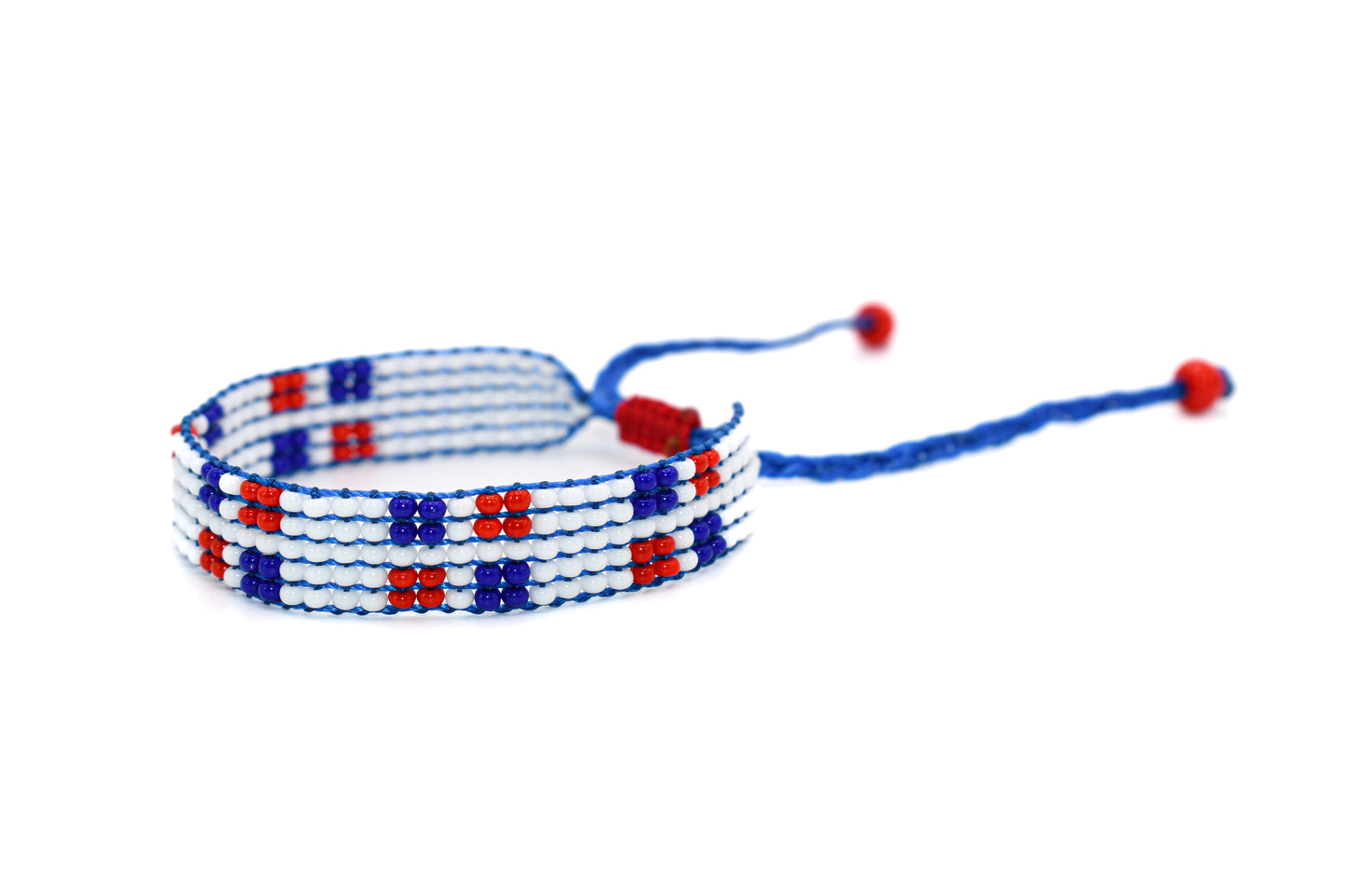 Dominican Republic Flag Bracelet (Adjustable)