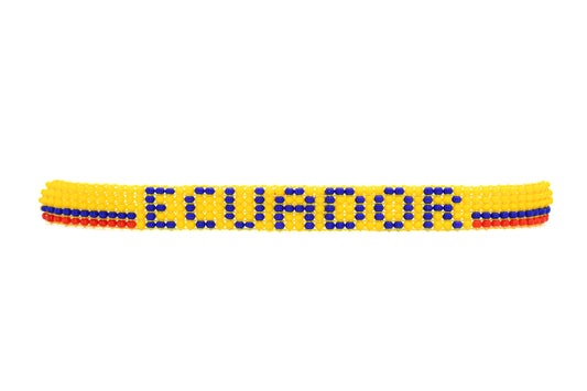 Ecuador Flag Bracelet (Adjustable)