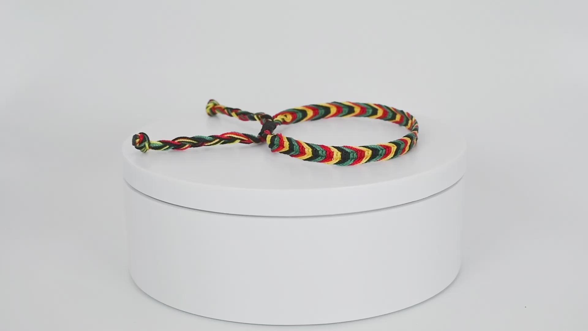 Pack of 3 Rasta Bracelets, Adjustable String Bracelet, Bracelet