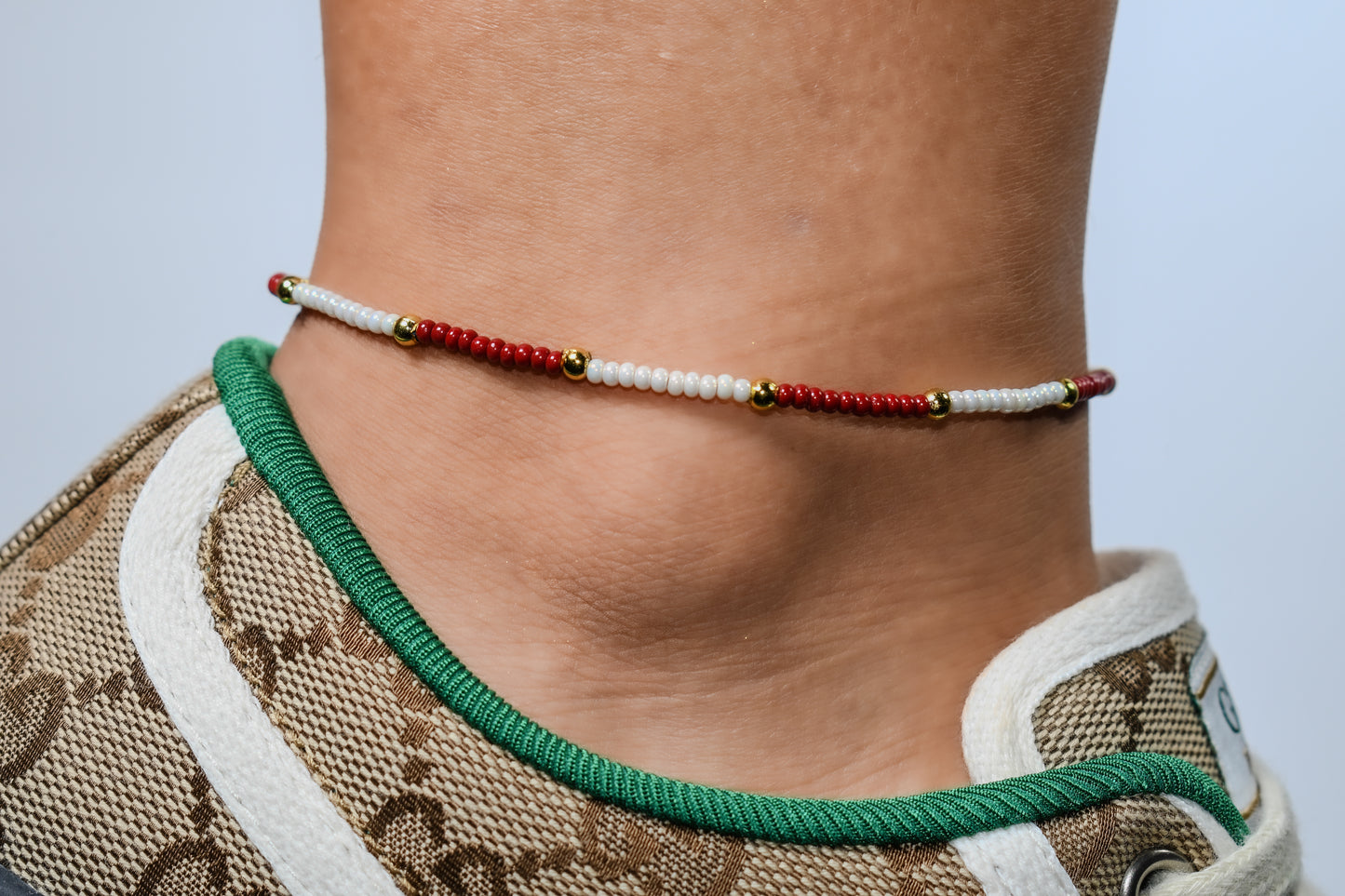 Granite Ankle Handmade Bracelet | Adjustable