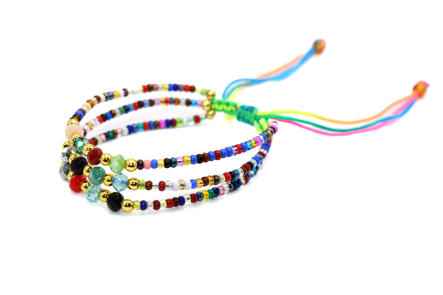 Multicolored Bracelet (Adjustable) Solid- Trio